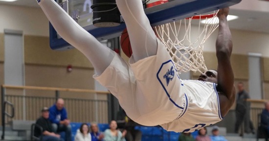 Dashawn Hall-Johnson tied the game at 56-56 with this second half dunk